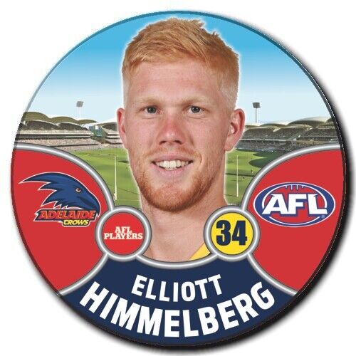 2021 AFL Adelaide Crows Player Badge - HIMMELBERG, Elliott