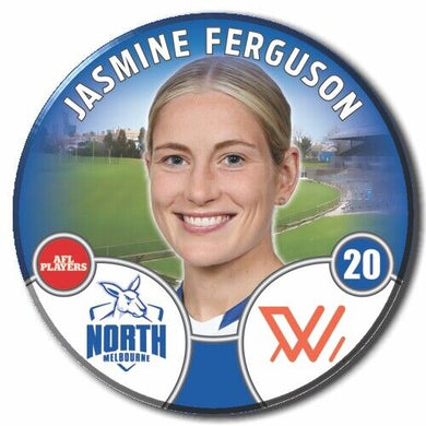 2022 AFLW North Melbourne Player Badge - FERGUSON, Jasmine