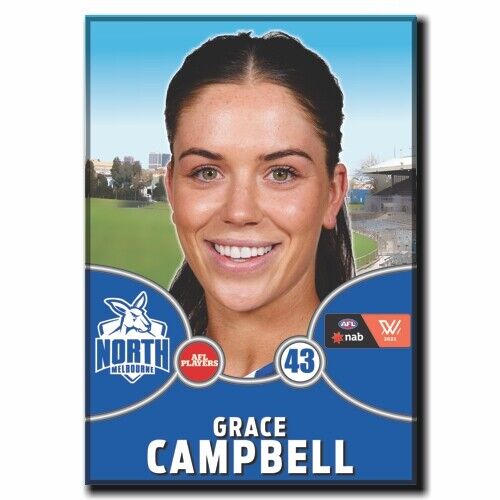 2021 AFLW North Melbourne Player Magnet - CAMPBELL, Grace