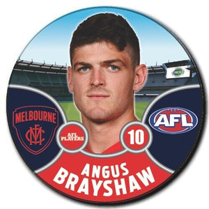 2021 AFL Melbourne Player Badge - BRAYSHAW, Angus