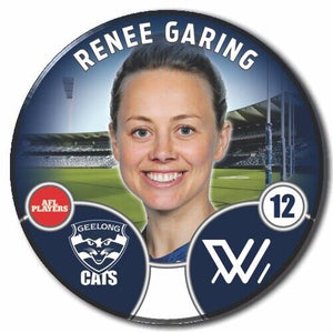 2022 AFLW Geelong Player Badge - GARING, Renee