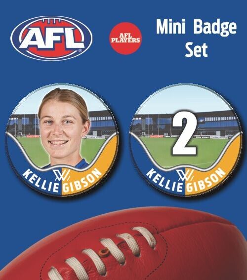 2021 AFLW West Coast Eagles Mini Player Badge Set - GIBSON, Kellie