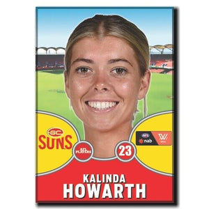 2021 AFLW Gold Coast Suns Player Magnet - HOWARTH, Kalinda