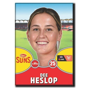 2021 AFLW Gold Coast Suns Player Magnet - HESLOP, Dee