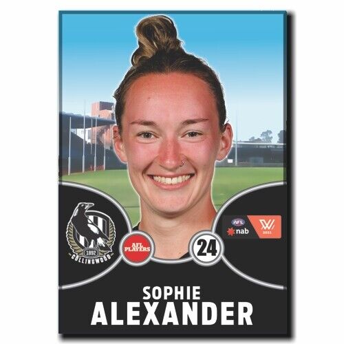 2021 AFLW Collingwood Player Magnet - ALEXANDER, Sophie
