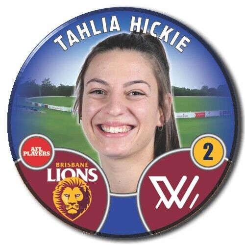 2022 AFLW Brisbane Player Badge - HICKIE, Tahlia