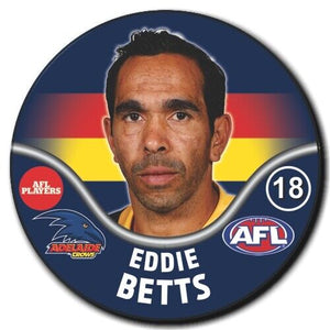 2019 AFL Adelaide Crows Player Badge - BETTS, Eddie