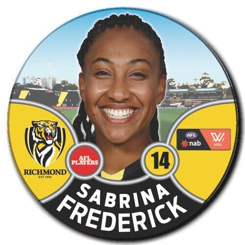 2021 AFLW Richmond Player Badge - FREDERICK, Sabrina