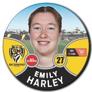 2021 AFLW Richmond Player Badge - HARLEY, Emily