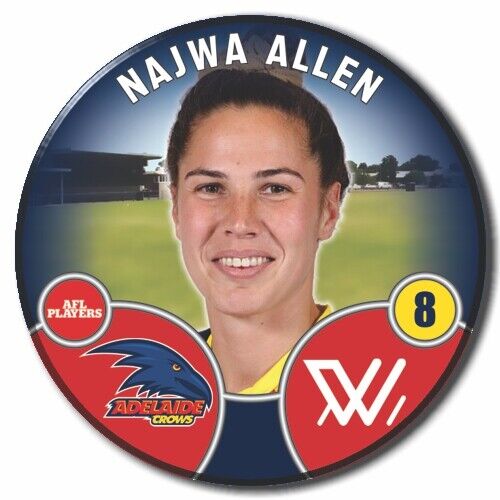 2022 AFLW Adelaide Player Badge - ALLEN, Najwa