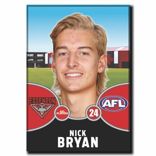 2021 AFL Essendon Bombers Player Magnet - BRYAN, Nick