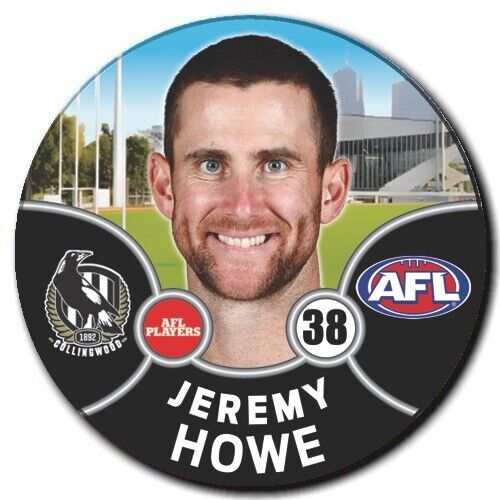 2021 AFL Collingwood Player Badge - HOWE, Jeremy