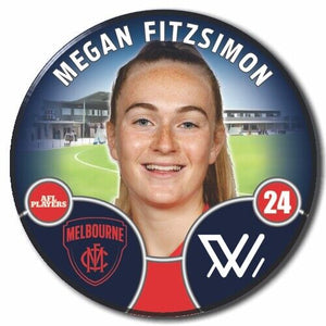 2022 AFLW Melbourne Player Badge - FITZSIMON, Megan