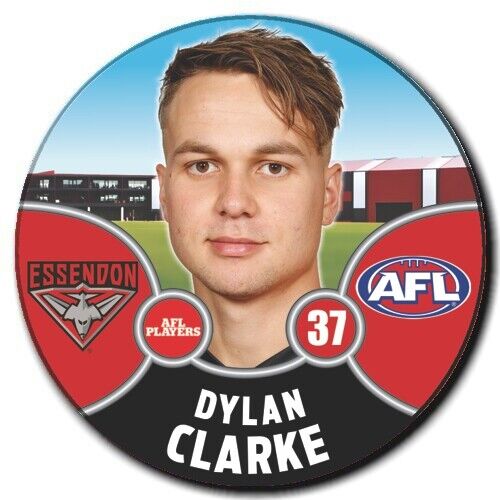 2021 AFL Essendon Bombers Player Badge - CLARKE, Dylan