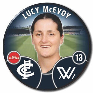 2022 AFLW Carlton Player Badge - McEVOY, Lucy