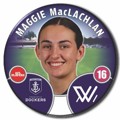 2022 AFLW Fremantle Player Badge - MacLACHLAN, Maggie