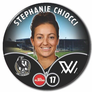 2023 AFLW S7 Collingwood Player Badge - CHIOCCI, Stephanie