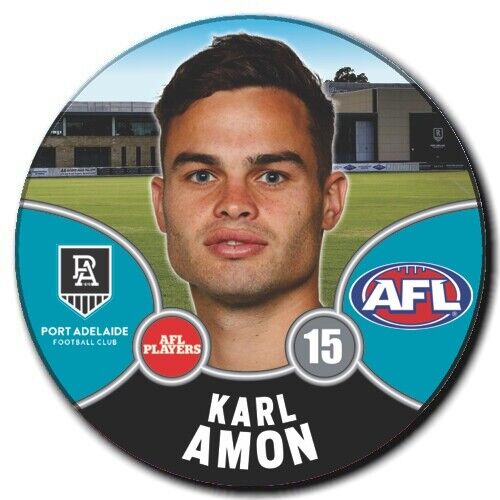 2021 AFL Port Adelaide Player Badge - AMON, Karl