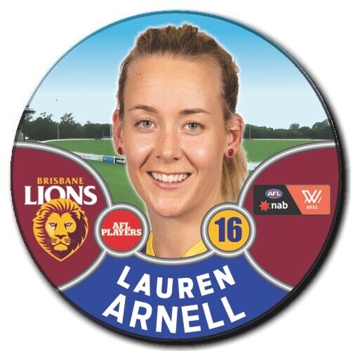2021 AFLW Brisbane Player Badge - ARNELL, Lauren