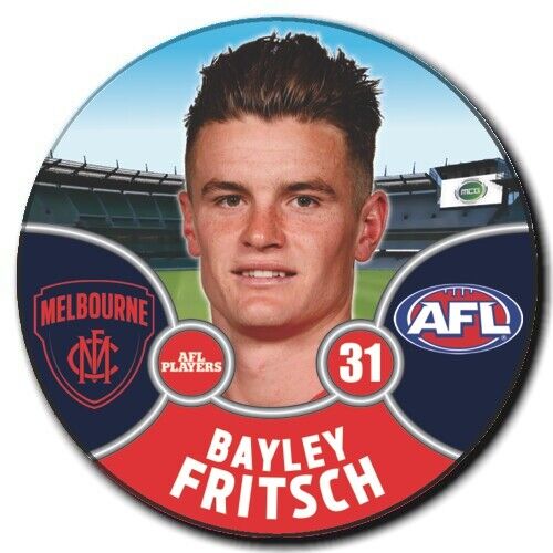2021 AFL Melbourne Player Badge - FRITSCH, Bayley