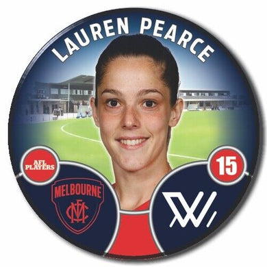 2022 AFLW Melbourne Player Badge - PEARCE, Lauren