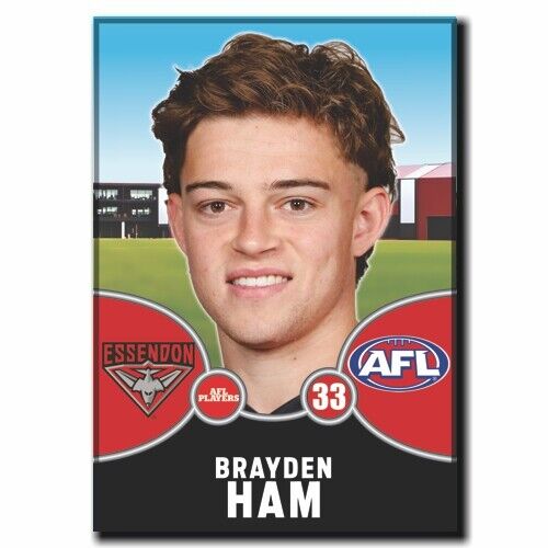 2021 AFL Essendon Bombers Player Magnet - HAM, Brayden