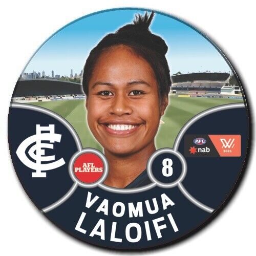 2021 AFLW Carlton Player Badge - LALOIFI, Vaomua