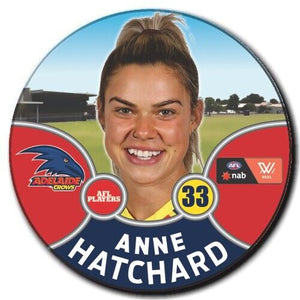 2021 AFLW Adelaide Player Badge - HATCHARD, Anne