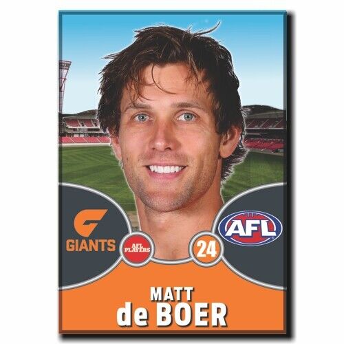2021 AFL GWS Giants Player Magnet - de BOER, Matt