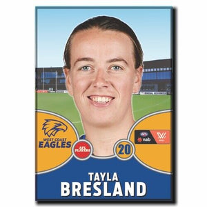 2021 AFLW West Coast Eagles Player Magnet - BRESLAND, Tayla