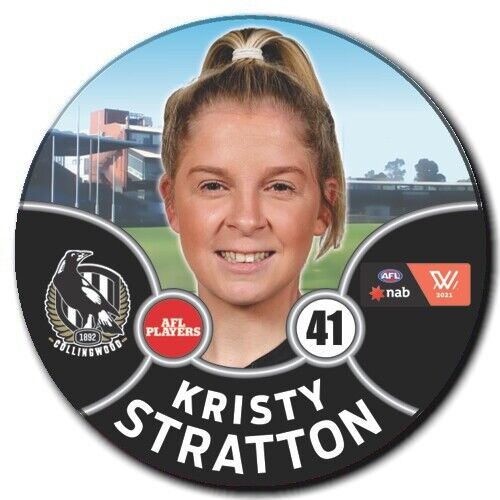2021 AFLW Collingwood Player Badge - STRATTON, Kristy