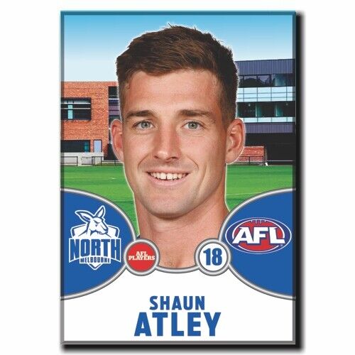 2021 AFL North Melbourne Player Magnet - ATLEY, Shaun