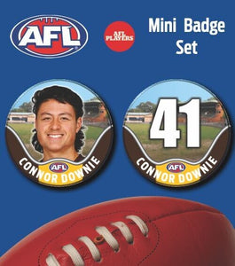 2021 AFL Hawthorn Mini Player Badge Set - DOWNIE, Connor