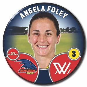 2022 AFLW Adelaide Player Badge - FOLEY, Angela