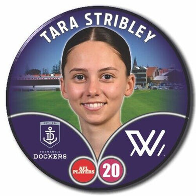 2023 AFLW S7 Fremantle Player Badge - STRIBLEY, Tara