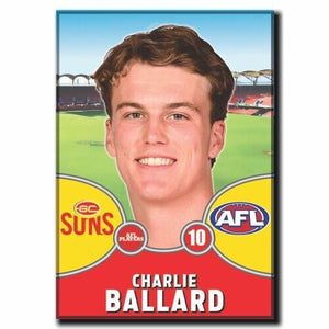 2021 AFL Gold Coast Player Magnet - BALLARD, Charlie