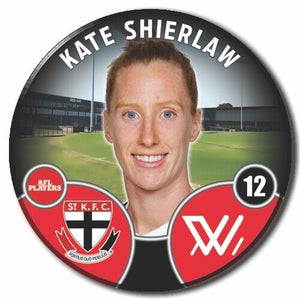 2022 AFLW St Kilda Player Badge - SHIERLAW, Kate