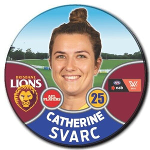 2021 AFLW Brisbane Player Badge - SVARC, Catherine