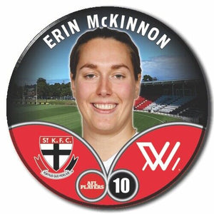 2023 AFLW S7 St Kilda Player Badge - McKINNON, Erin