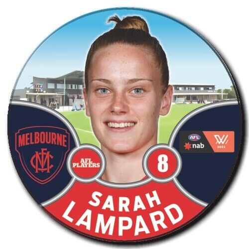 2021 AFLW Melbourne Player Badge - LAMPARD, Sarah