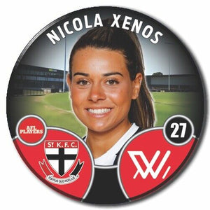 2022 AFLW St Kilda Player Badge - XENOS, Nicola