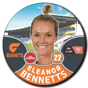 2021 AFLW GWS Badge - BENNETTS, Eleanor