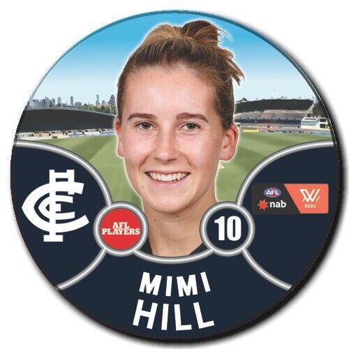 2021 AFLW Carlton Player Badge - HILL, Mimi