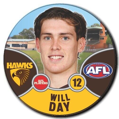 2021 AFL Hawthorn Player Badge - DAY, Will