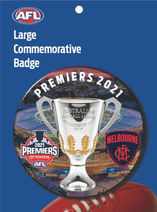 2021 AFL PREMIERS LARGE 100MM BADGE