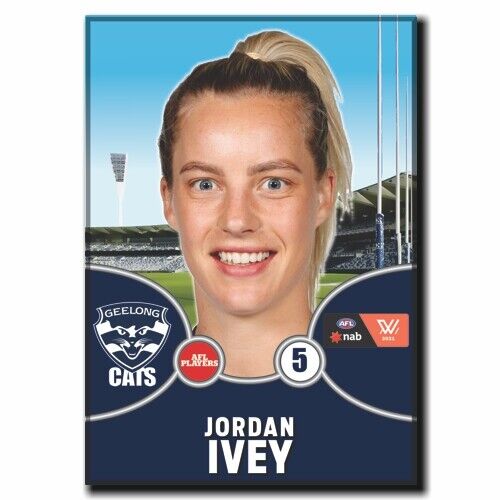 2021 AFLW Geelong Player Magnet - IVEY, Jordan