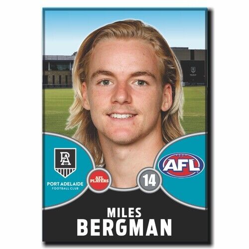 2021 AFL Port Adelaide Player Magnet - BERGMAN, Miles