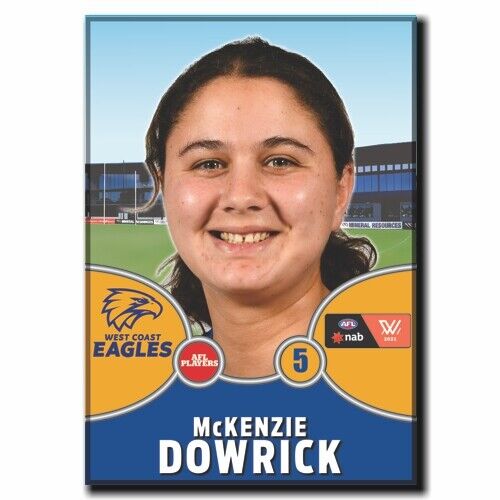 2021 AFLW West Coast Eagles Player Magnet - DOWRICK, McKenzie