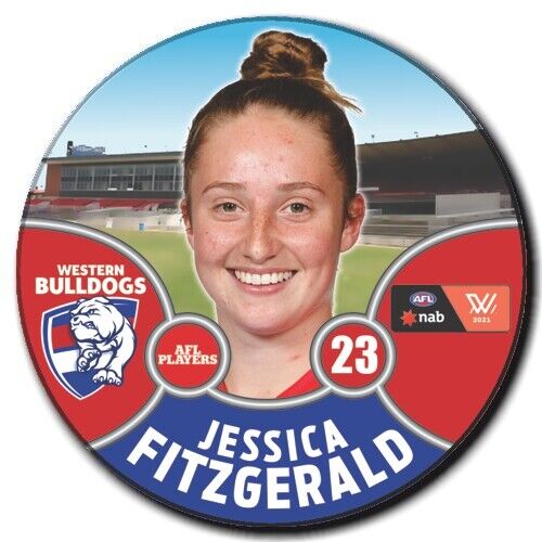 2021 AFLW Western Bulldogs Player Badge - FITZGERALD, Jessica