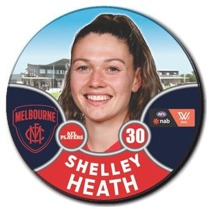 2021 AFLW Melbourne Player Badge - HEATH, Shelley